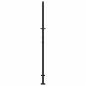 Preview: Gartentor Schwarz 105x180 cm Stahl Wellen-Design