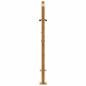 Preview: Gartentor 105x105 cm Wetterfester Stahl Blatt-Design
