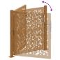 Preview: Gartentor 105x105 cm Wetterfester Stahl Blatt-Design