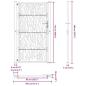 Preview: Gartentor 105x180 cm Wetterfester Stahl Spurendesign