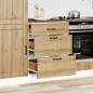 Preview: Küchen-Unterschrank Lucca Artisan-Eiche Holzwerkstoff
