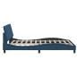 Preview: Bettgestell ohne Matratze Blau 140x200 cm Stoff