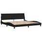 Preview: Bettgestell ohne Matratze Schwarz 200x200 cm Stoff