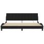 Preview: Bettgestell ohne Matratze Schwarz 200x200 cm Stoff