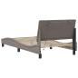 Preview: Bettgestell ohne Matratze Taupe 100x200 cm Stoff