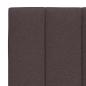 Preview: Bettgestell ohne Matratze Dunkelbraun 120x200 cm Stoff