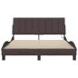 Preview: Bettgestell ohne Matratze Dunkelbraun 120x200 cm Stoff