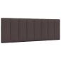 Preview: Bettgestell ohne Matratze Dunkelbraun 120x200 cm Stoff