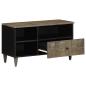Preview: TV-Schrank 80x33x46 cm Massivholz Mango