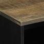 Preview: Nachttisch Hellgrau 50x33x60 cm Massivholz Mango