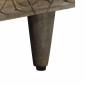 Preview: Nachttisch Hellgrau 50x33x60 cm Massivholz Mango