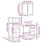 Preview: 3-tlg. Badmöbel-Set Sonoma-Eiche Holzwerkstoff