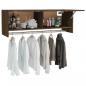 Preview: Kleiderschrank Braun Eichen-Optik 100x32,5x35 cm Holzwerkstoff