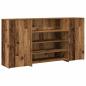 Preview: Empfangstheke Altholz-Optik 200x50x103,5 cm Holzwerkstoff