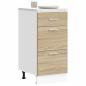 Preview: ARDEBO.de - Unterschrank Sonoma-Eiche 40x46x81,5 cm Holzwerkstoff