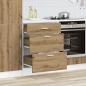 Preview: Küchenunterschrank Artisan-Eiche Holzwerkstoff