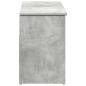 Preview: Schuhbank Betongrau 102x30,5x45 cm Holzwerkstoff