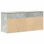 Preview: Schuhbank Betongrau 102x30,5x45 cm Holzwerkstoff