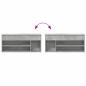 Preview: Schuhbank Betongrau 102x30,5x45 cm Holzwerkstoff