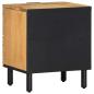 Preview: Nachttisch Braun 40x33x46 cm Massivholz Mango