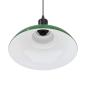 Preview: Pendelleuchte Höhenverstellbar E27 Grün Glänzend Ø 31 cm Metall