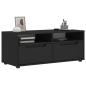 Preview: ARDEBO.de - TV-Schrank VISNES Schwarz 100x40x38 cm Holzwerkstoff