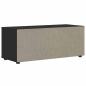 Preview: TV-Schrank VISNES Schwarz 100x40x38 cm Holzwerkstoff