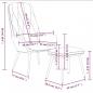 Preview: Relaxsessel mit Hocker Rosa Samt