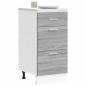 Preview: ARDEBO.de - Unterschrank Grau Sonoma 40x46x81,5 cm Holzwerkstoff