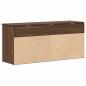 Preview: Schuhbank Braun Eichen-Optik 102x30,5x45 cm Holzwerkstoff