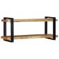 Preview: Wandregal 110x33x45 cm Massivholz Akazie