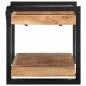 Preview: Wandregal 70x33x35 cm Massivholz Akazie
