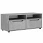 Preview: TV-Schrank VISNES Betongrau 100x40x38 cm Holzwerkstoff