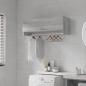 Preview: ARDEBO.de - Kleiderschrank Grau Sonoma 100x32,5x35 cm Holzwerkstoff
