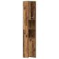 Preview: Badschrank Altholz-Optik 30x30x183,5 cm Holzwerkstoff