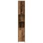 Preview: Badschrank Altholz-Optik 30x30x183,5 cm Holzwerkstoff