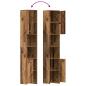 Preview: Badschrank Altholz-Optik 30x30x183,5 cm Holzwerkstoff