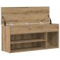 Preview: Schuhbank Artisan-Eiche 102x30,5x45 cm Holzwerkstoff