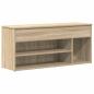 Preview: Schuhbank Sonoma-Eiche 102x30,5x45 cm Holzwerkstoff
