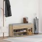 Preview: Schuhbank Sonoma-Eiche 102x30,5x45 cm Holzwerkstoff