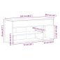 Preview: Schuhbank Sonoma-Eiche 102x30,5x45 cm Holzwerkstoff