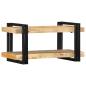 Preview: ARDEBO.de - Wandregal 70x33x35 cm Raues Massivholz Mango