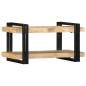 Preview: Wandregal 70x33x35 cm Raues Massivholz Mango