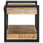Preview: Wandregal 70x33x35 cm Raues Massivholz Mango