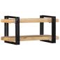 Preview: Wandregal 70x33x35 cm Raues Massivholz Mango