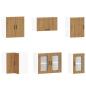 Preview: 11-tlg. Küchenschrank-Set Kalmar Artisan-Eiche Holzwerkstoff