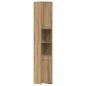 Preview: Badschrank Artisan-Eiche 30x30x183,5 cm Holzwerkstoff