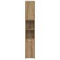 Preview: Badschrank Artisan-Eiche 30x30x183,5 cm Holzwerkstoff