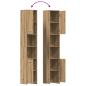 Preview: Badschrank Artisan-Eiche 30x30x183,5 cm Holzwerkstoff