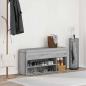 Preview: Schuhbank Grau Sonoma 102x30,5x45 cm Holzwerkstoff